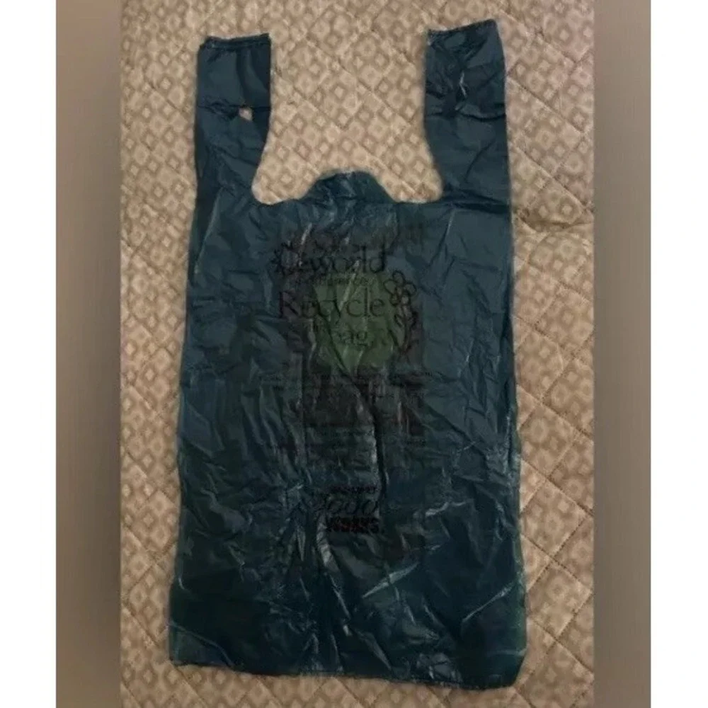 Vintage‎ Collectibles Wal Mart Blue Yellow Smiley Face Bags 3 Set Year Of 2001
